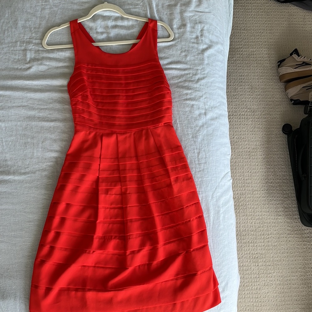Red Eva Franco dress